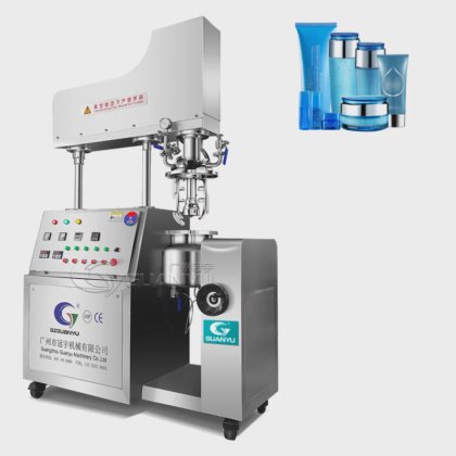 高剪切混合设备 5 升 10 升小型乳液真空乳化搅拌机均质乳化机润肤乳霜制作机