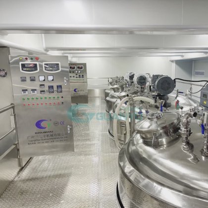 化学品混合罐 化妆品膏霜混合机 洗发水液体肥皂制造机生产线