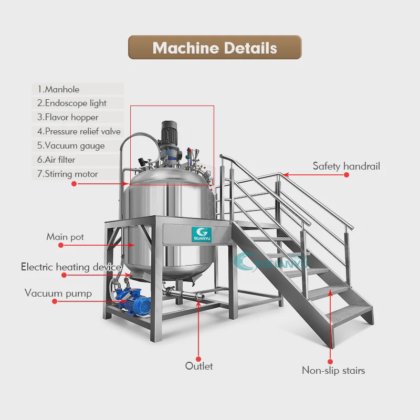 ローション乳化機 品質 化粧軟膏製造機 真空均質化ミキサー メーカー