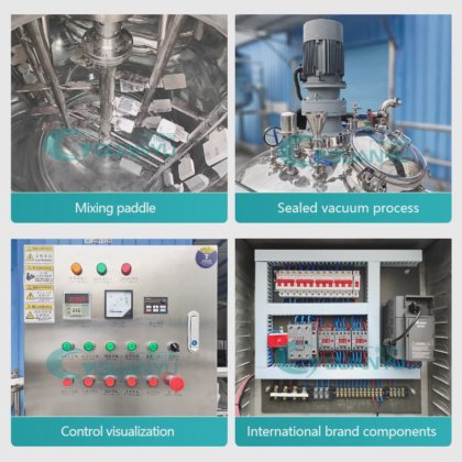 1000L、2000L、3000L、5000L 发蜡鞋油生产线 洗发水混合罐 混合罐 混合器生产线