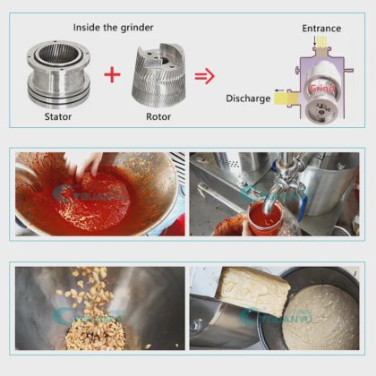 番茄酱制作机 草莓酱制作机 骨头研磨机 蛋黄酱胶体磨 花生酱制作机