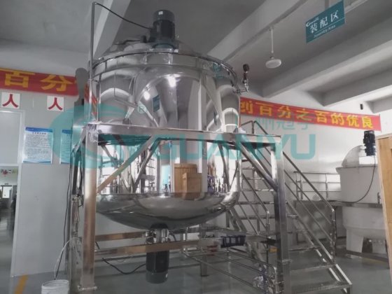 化妆品奶油真空搅拌机 最佳奶酪制作机 气体/蒸汽加热均质搅拌罐 公司 -