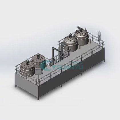 ゲルの製造設備結合の蒸気の電気暖房の冷却のホモジェナイザーのミキサー タンク化学工業クリーム