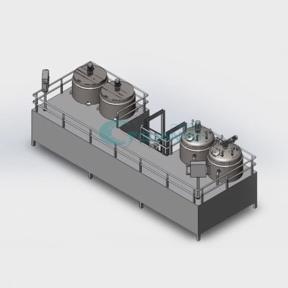 ゲルの製造設備結合の蒸気の電気暖房の冷却のホモジェナイザーのミキサー タンク化学工業クリーム