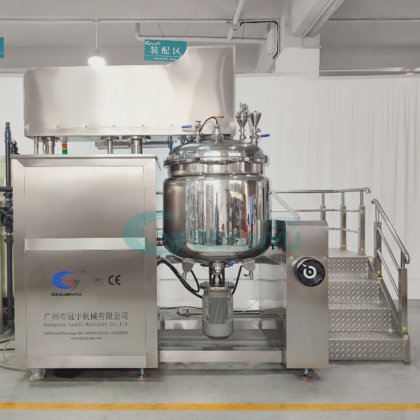 工場製造工場真空乳化ミキサー タンク化粧品製品プロセス均質な混合機を構成します。