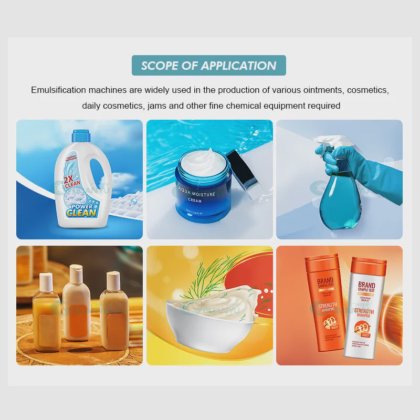 ホモジナイジング化学反応器Guanyu乳化剤ミキサー化粧品作りマシンローションクリームミキシングタンク真空乳化
