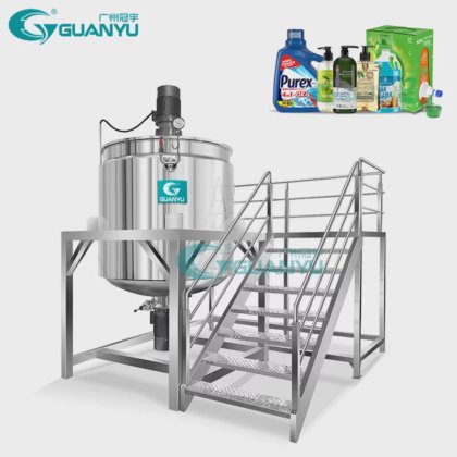 乳化搅拌机 2 吨洗衣液肥皂均质器搅拌罐搅拌容器