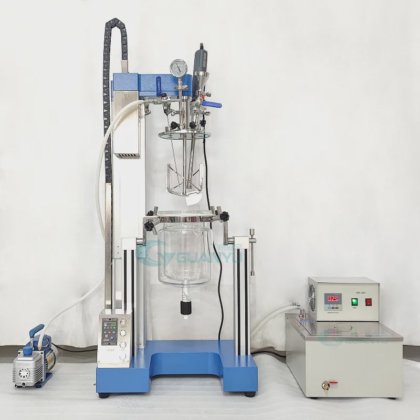 真空均质搅拌机 小型玻璃罐搅拌实验室 实验室乳化机