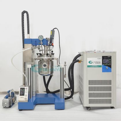 真空均质搅拌机 小型玻璃罐搅拌实验室 实验室乳化机