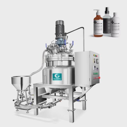 用于化妆品的真空乳化搅拌机 100l 外循环均质搅拌机