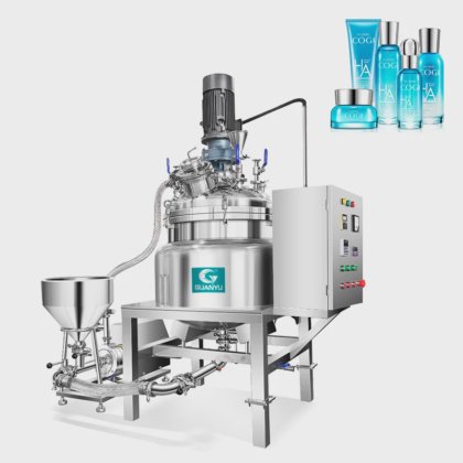 用于化妆品的真空乳化搅拌机 100l 外循环均质搅拌机