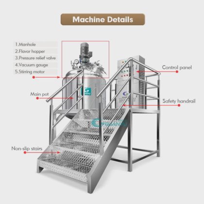マヨネーズミキサー 品質 真空乳化ミキサー クリームミキサー機 ホモジナイザー機