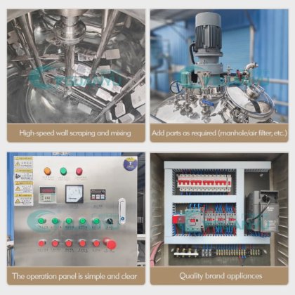 マヨネーズミキサー 品質 真空乳化ミキサー クリームミキサー機 ホモジナイザー機