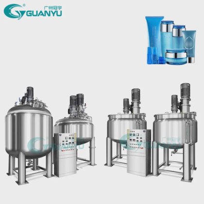 真空ミキサー マシン化粧品エマルジョン ジュース飲料攪拌タンク攪拌混合 E