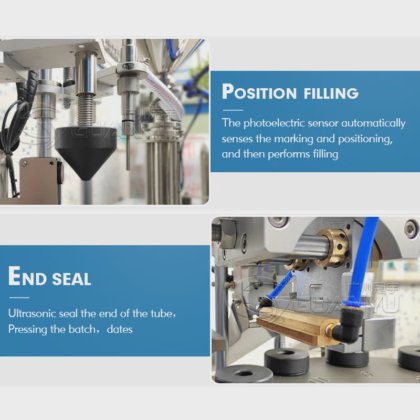 歯磨き粉チューブシーリングマシン全自動チューブ充填と歯磨き粉包装機のシール機超音波プラスチックアルミシガレット