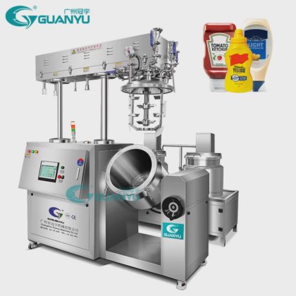 機械を作る化粧品のクリームの真空の乳化剤の混合機械のりソースの真空のホモジェナイザーのミキサー タンク シロップ薬