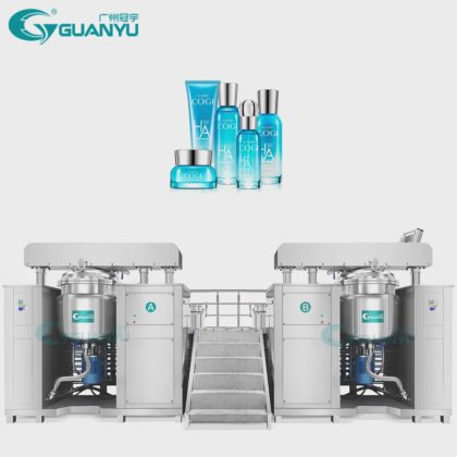 高品质化妆品真空均质乳化搅拌机 500L 800L 软件 PLC