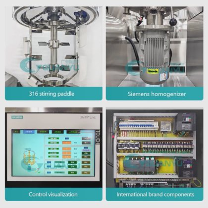 最高の高剪断超音波乳化機油圧リフト真空乳化ミキサー会社 - GUANYU