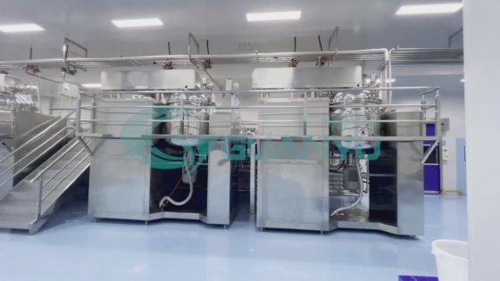 高品質の真空乳化ミキサーマシンオイルビューティークリームホモジナイザーメーカー|周冠宇