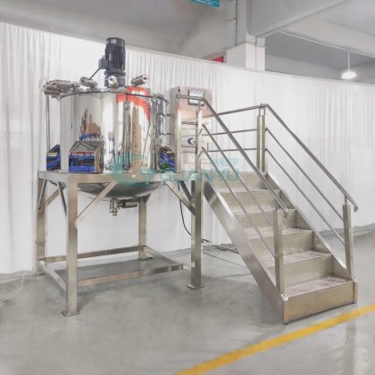 真空搅拌罐 带搅拌器的双层夹套液体肥皂洗涤剂制造机制造商 | GUANYU