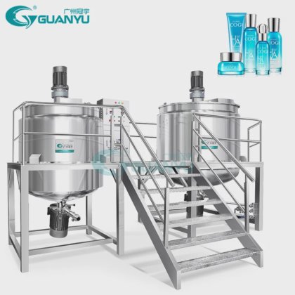 化学薬品の混合装置 1000L はホモジェナイザーの混合タンク シャンプーの液体のハンド・ソープをかき混ぜる容器を作ることをカスタマイズしました