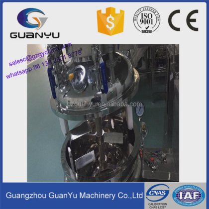 ステンレス鋼の混合タンク最もよい化粧品メーカーの実験室の真空の最下の高いせん断のホモジェナイザーのミキサー会社 - GUANYU