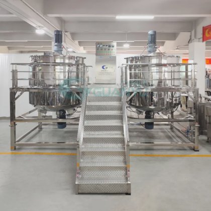 带搅拌器的混合罐 混合罐 化妆品机械肥皂生产线 不锈钢罐