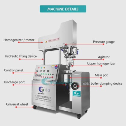 混合机 混合罐 蛋黄酱乳化 奶油奶酪制作机 真空实验室乳化机