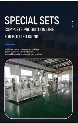 包装飲料水ボトリングマシンプラント設備