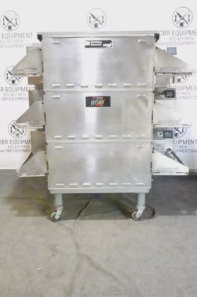 2019 MIDDLEBY MARSHALL TRIPLE STACK PROPANE GAS SPLIT BELT PIZZA ...