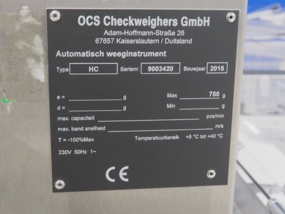 OCS Checkweighers GmbH Checkweighers