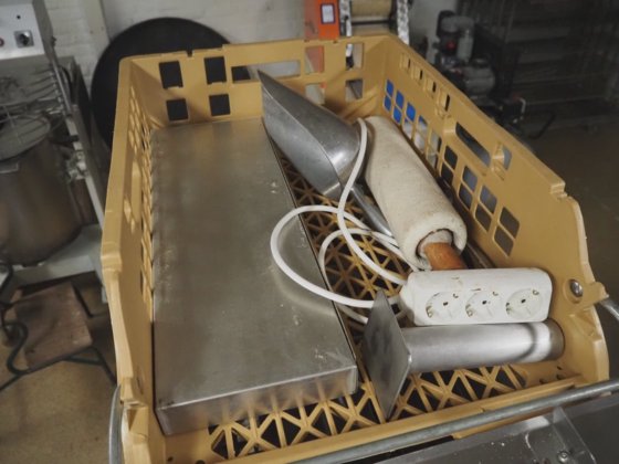 NN crates with various parts