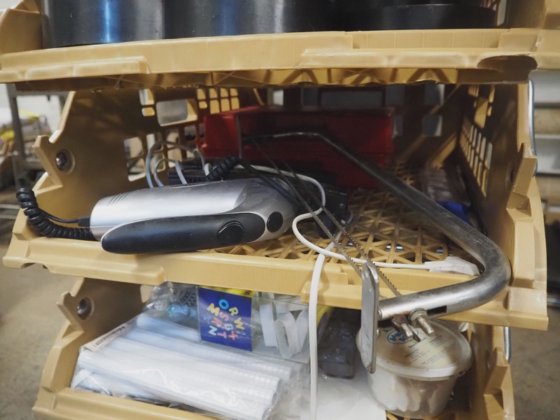 NN crates with various parts