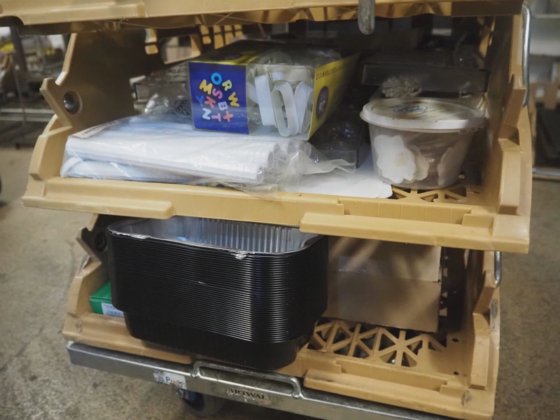 NN crates with various parts