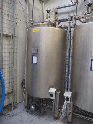 Gebraucht BAC Machinebouw B.V. Edelstahl tanks mit Mischer in Raalte ...