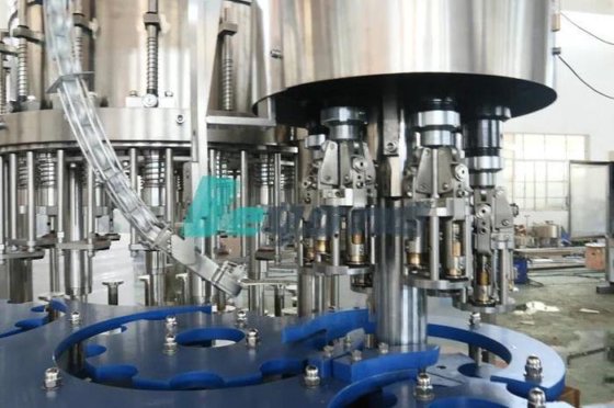 全自动玻璃瓶酒精啤酒灌装封盖机