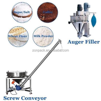 用于盐的定制柔性干粉输送机 倾斜螺旋输送机