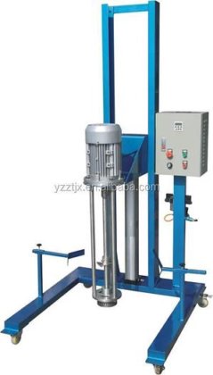 智通可移动气动升降式高剪切混合机 不锈钢乳化均质机 洗涤剂制造机
