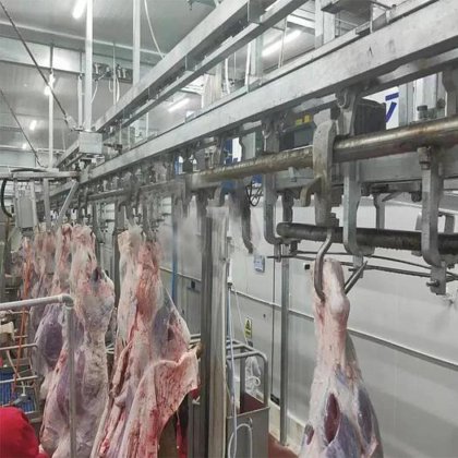 现代设计的清真牛屠宰场拌料生产线屠宰机械 牛肉屠宰场设备 奶牛屠宰机械