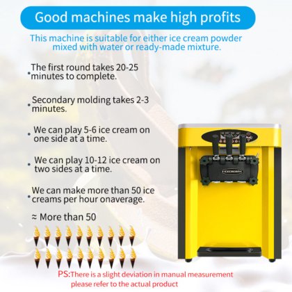 36L 大容量三味台式冰淇淋机 MK-36CT