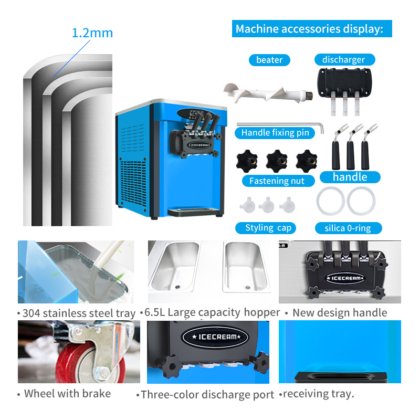36L 大容量三口味台式冰淇淋机 MK-36CT