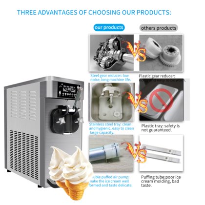 MK-18CTBA 新型迷你单味冰淇淋机,用于冷饮店酒吧的软冰淇淋机