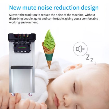 餐厅台式 3 种口味自动冰淇淋机 MK-618NB