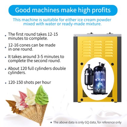 台式家用鲜果全自动软冰淇淋机 MK-618CT