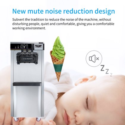 冷冻酸奶冰淇淋机 22L/H 立式 3 种口味
