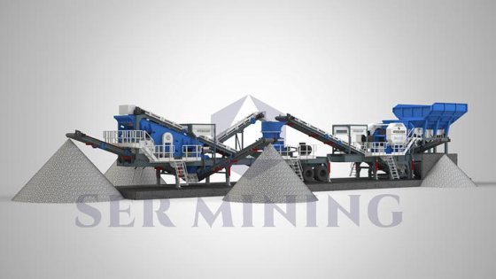 砂利生産のための包括的なモバイルジョーアンドコーン破砕およびスクリーニングシステム