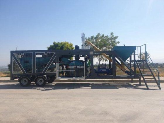 移動式コンクリートバッチングプラント