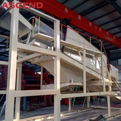 回転式トロンメル スクリーンの水門箱が付いている専門モデル GTS20 沖積金の洗濯機