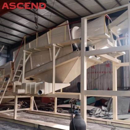 回転式トロンメル スクリーンの水門箱が付いている専門モデル GTS20 沖積金の洗濯機