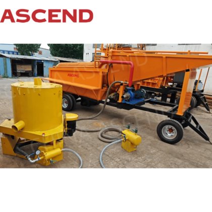 中国製Ascend 50 オーストリアの砂金回収用60トン/時容量金トロンメル洗浄プラント